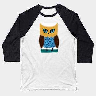 Cute Owl Drawing Baseball T-Shirt